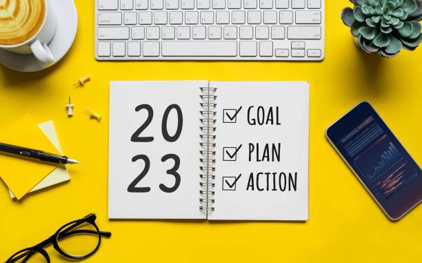 2023 new year goal, plan, action concepts