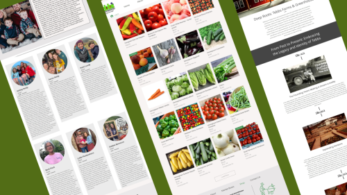 Tebbs Farms and Greenhouses Website Design